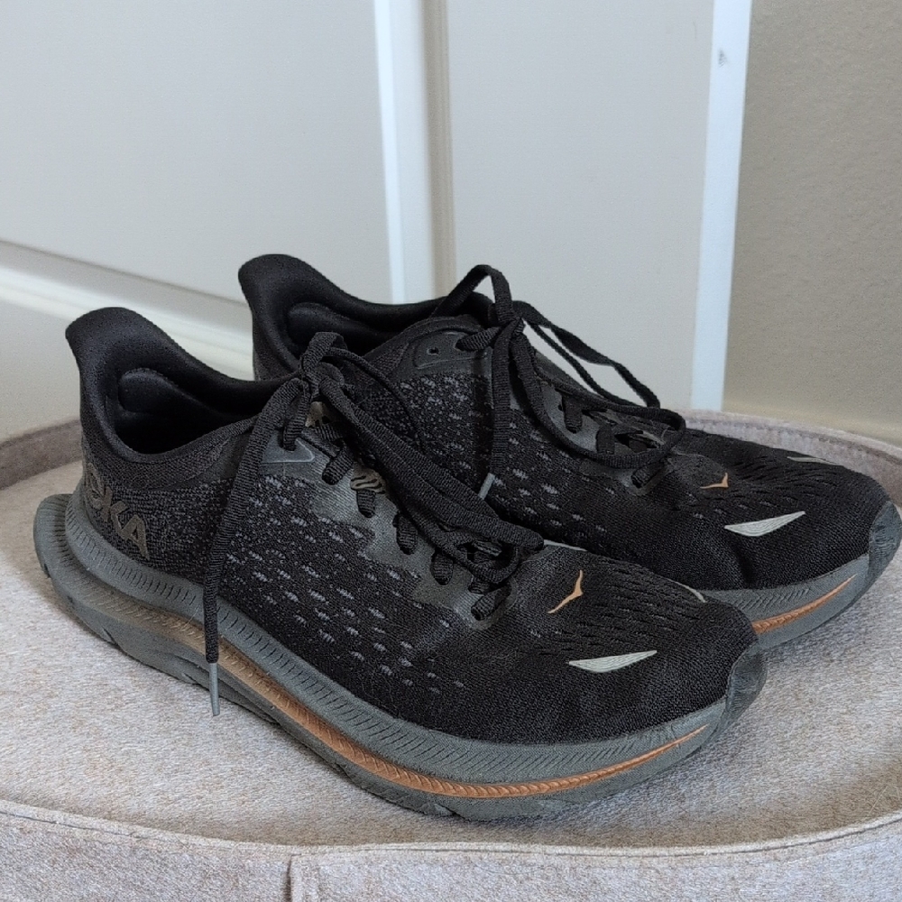Hoka Women's Black and Gray Athletic Shoes
